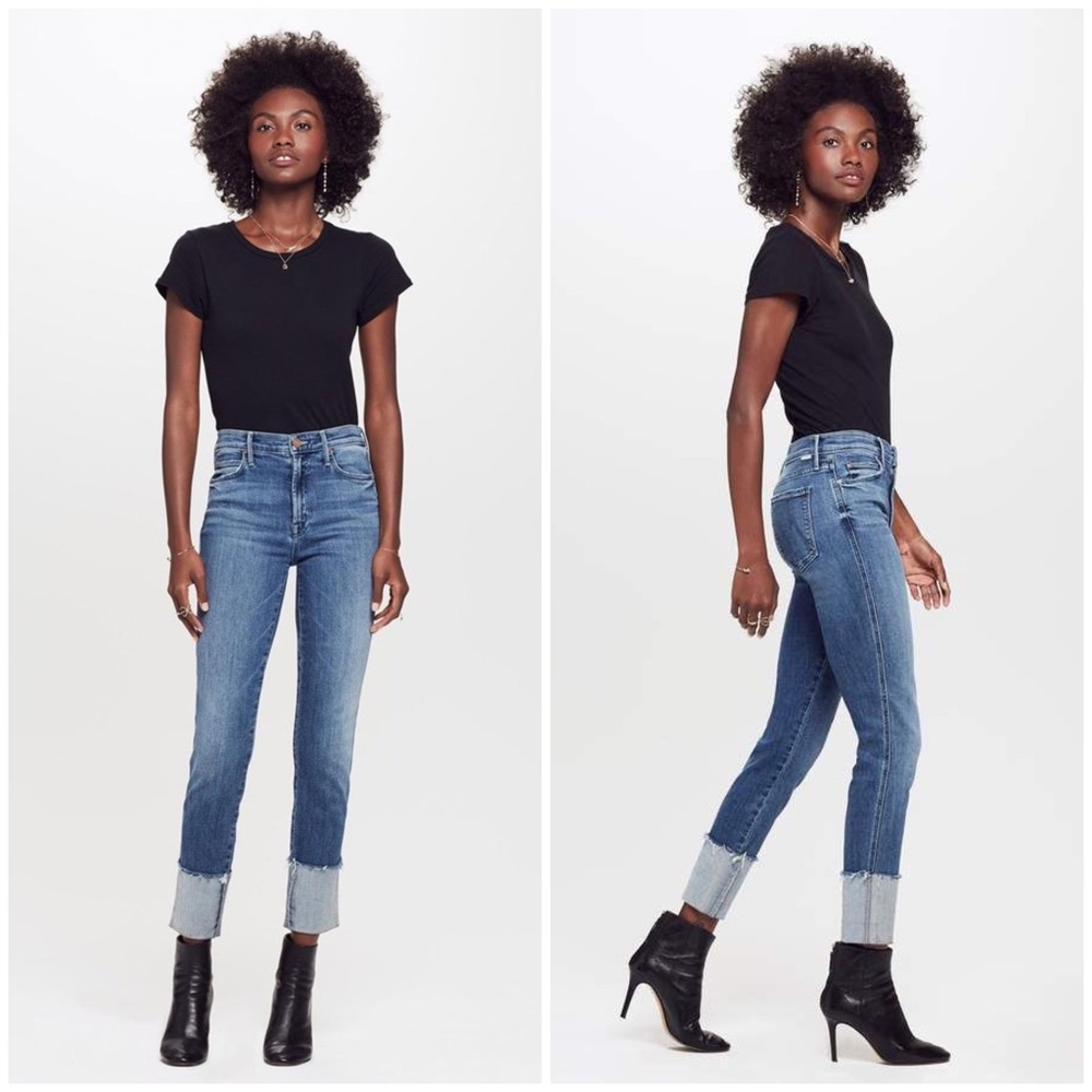 Mother Pony Boy Ankle Fray Jeans